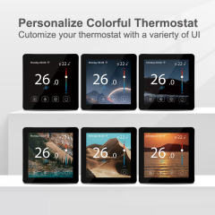 Smart WiFi Touch Thermostat 7-day Programmable for 16A electrical Heating