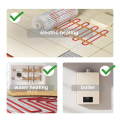 Smart WiFi Touch Thermostat 7-day Programmable for 16A electrical Heating