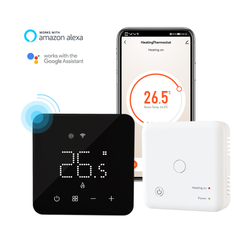 Wireless Thermostat Proximity Sensing Weekly Programmable Battery Thermostat
