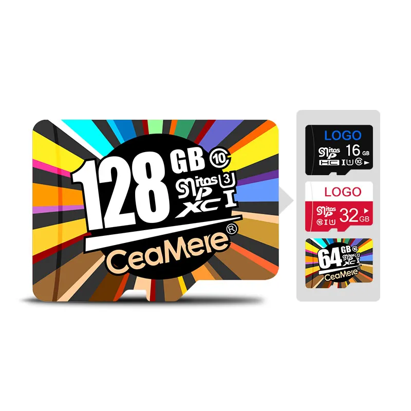 CeaMere / OEM Micro SD Card | Memory Card | Multifaceted Application | Three-Colour TF Card