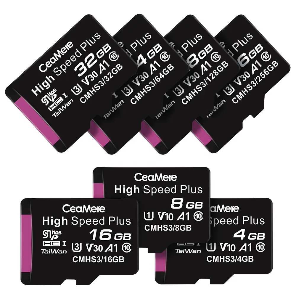 CeaMere / OEM Micro SD Card | Memory Card | Multifaceted Application | Black purple TF Card