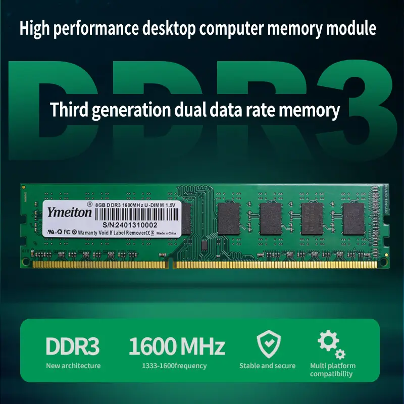 Ymeiton / OEM | RAM Memory Bank | Computer Hardware | PC DDR3