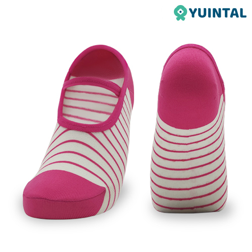Yuintal Clear Grip Striped Socks – Mary Jane Fit for Hot Yoga