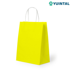 Kraft Paper Bags With Handles Printed Shopping Bags