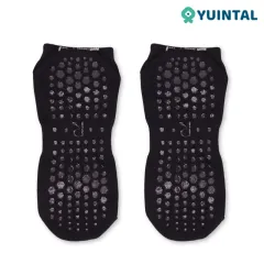 Calcetines De Agarre Adhesivos Con Calcetines Antideslizantes De Pilates Con Punta Completa