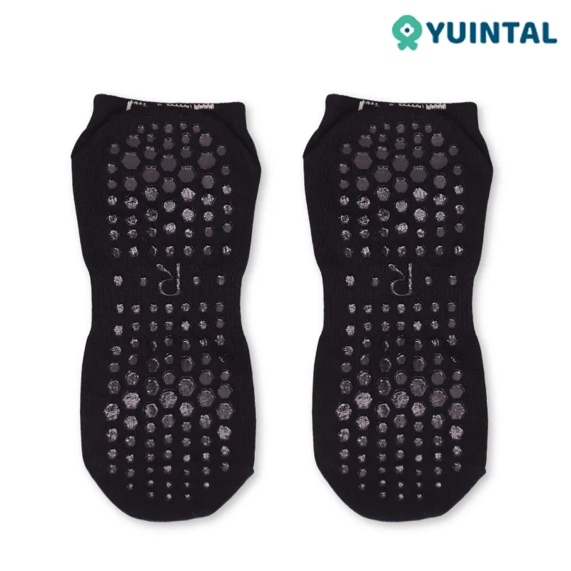 Calcetines De Agarre Adhesivos Con Calcetines Antideslizantes De Pilates Con Punta Completa