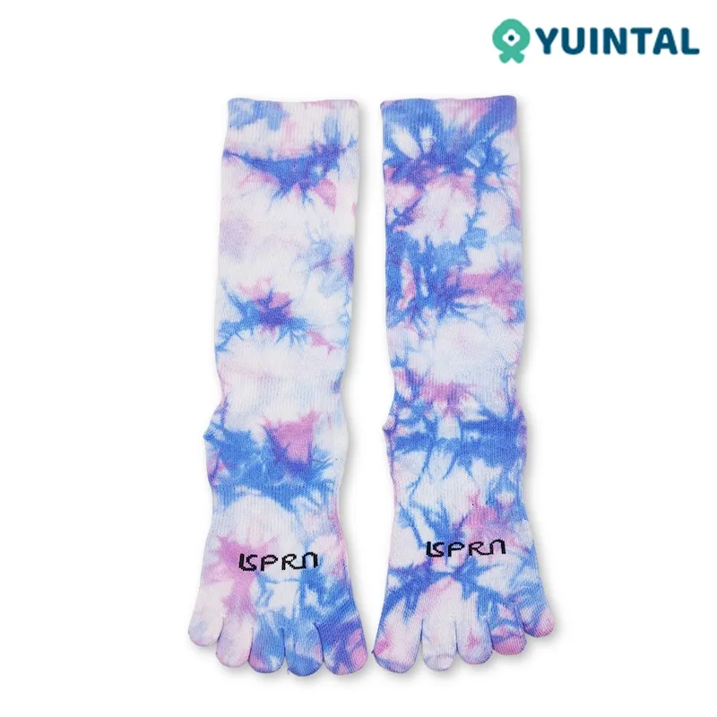 Crew High Yoga Sock Athletic Tie Dye Grip Socken