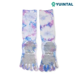 Crew High Yoga Sock Athletic Tie Dye Grip Socken