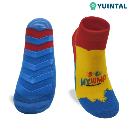 Yuintal Anti Skid Socks With Grippers- Custom Jump socks For Trampoline