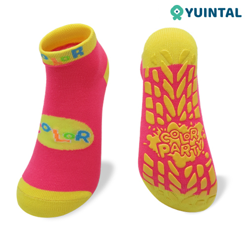 Fun Printed Custom Playground Socks with Personalized Grip