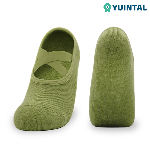 Yuintal Cross Elastic Grip Socks – Ballet Class Non-Slip Performance