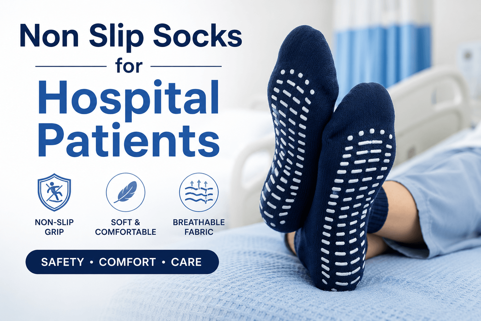 Non Slip Socks for Hospital Patients
