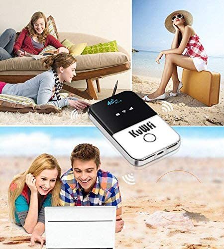 wireless router KuWFi 4G LTE Mobile WiFi Hotspot Unlocked Travel Partner Wireless 4G Router with SIM Card Slot Support LTE FDD B1/B3/B5 Support  10use