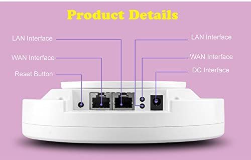 KuWFi Ceiling Wireless Access Point,Ceiling-Mount Wireless Network Indoor Access Ponit PoE Long-Range WiFi AP Router Signal for Whole Home Coverage Wi