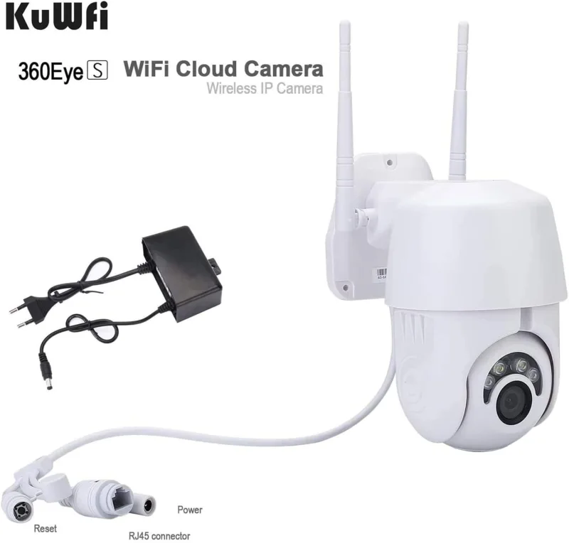 KuWFi Bundle of Goods Wireless WiFi Bridge and Wireless Security Camera