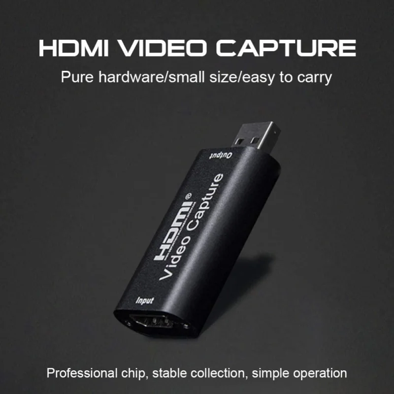 KuWFi  Portable Video Capture Card HDMI to USB 2.0 1080P Video Record via DSLR Camcorder Action Cam for Game Stream Mobile Live Broadcast