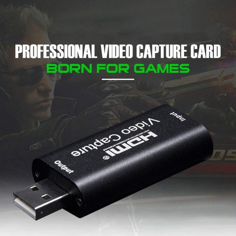 KuWFi  Portable Video Capture Card HDMI to USB 2.0 1080P Video Record via DSLR Camcorder Action Cam for Game Stream Mobile Live Broadcast
