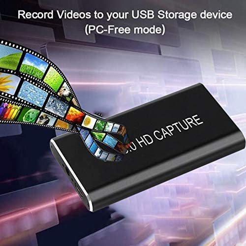Video Capture Card Device 1080P with Loop-out Audio Video Game Grabber