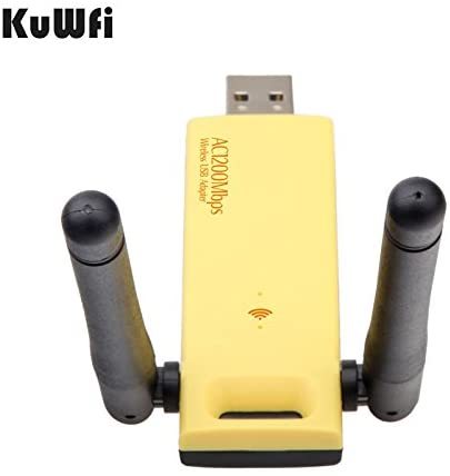 KuWFi USB Wireless Adapter AC 1200mbps USB WiFi Adapter Dual Band USB WiFi Adapter for Faster WiFi-Wireless Adapter for Desktop and Laptop-1200Mbps Du