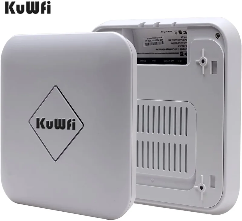 wireless router KuWFi 1200Mbps Wave2 Wireless Ceiling AP Dual Band 802.11ac Wireless Router Enterprise WiFi System AP Up to 128Users 48V POE