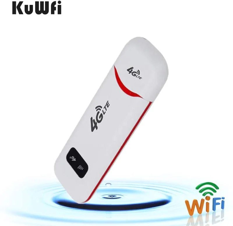 KuWfi 4G USB Modem Router Pocket 4G USB Dongle Mini Portable 3G/4G LTE WiFi Router Mobile Wifi Hotspot Support 10Users