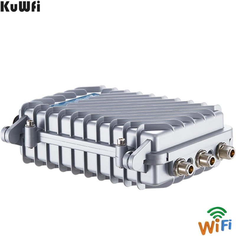 KuWFi firmware Outdoor Wireless WiFi Access Point 11AC 750Mbps Dual-Band 2.4G/5.8G Antennas Waterproof Base Station AP Support AP/WiFi Repeater/WISP