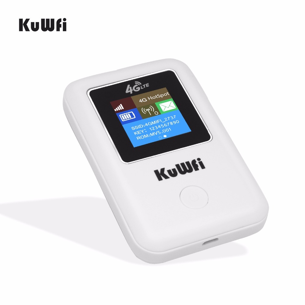 KUWFI smart mini  4G Wifi Router Portable 3G/4G SIM Card Router Unlocked Portable Pocket Wi-fi Hotspot Card Wi-fi Router With Sim Card Slot  Mini Port