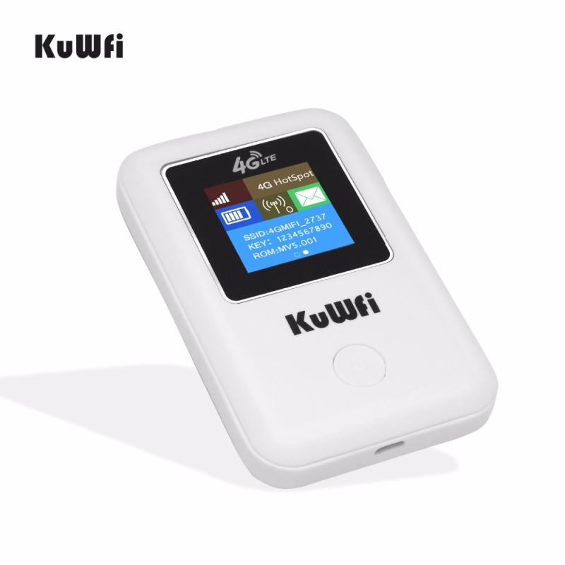 KUWFI smart mini  4G Wifi Router Portable 3G/4G SIM Card Router Unlocked Portable Pocket Wi-fi Hotspot Card Wi-fi Router With Sim Card Slot  Mini Port