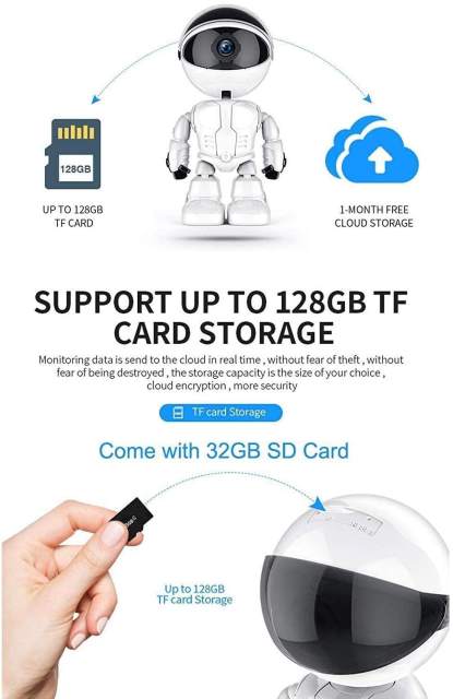 KuWFi WiFi IP Camera Baby Monitor 1080p Automatic Surveillance Camera for Home Security Robot Wireless IP Camera Home Security Pet Monitor Motion Two-