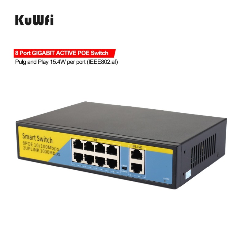 8 Port Gigabit PoE Switch 10/100/1000Mbps