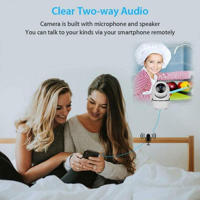 KuWFi WiFi Camera, 1080P FHD IP Camera Home Indoor Security Camera with Power Cable for Child/Seniors/Pets/Security System Camera