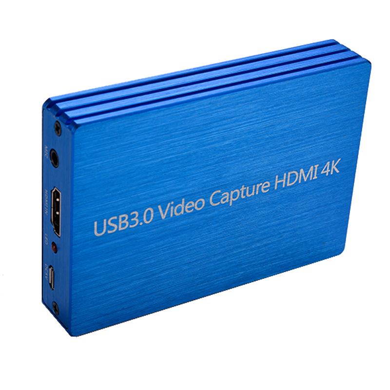 Blue capture  4K@60Hz HD USB3.0 HDMI Video Capture 1080P HDMI to USB Video Capture Card Dongle Game Streaming Live Streaming HDMI Capture Card