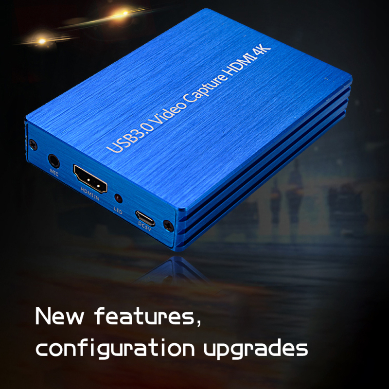 Blue capture  4K@60Hz HD USB3.0 HDMI Video Capture 1080P HDMI to USB Video Capture Card Dongle Game Streaming Live Streaming HDMI Capture Card