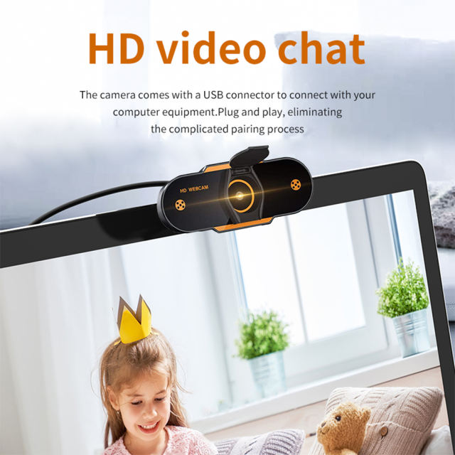 1080P HD CMOS USB 2.0 Web Camera Live Video Online Meeting Teaching Noise Reduction Microphone Computer PC Webcam