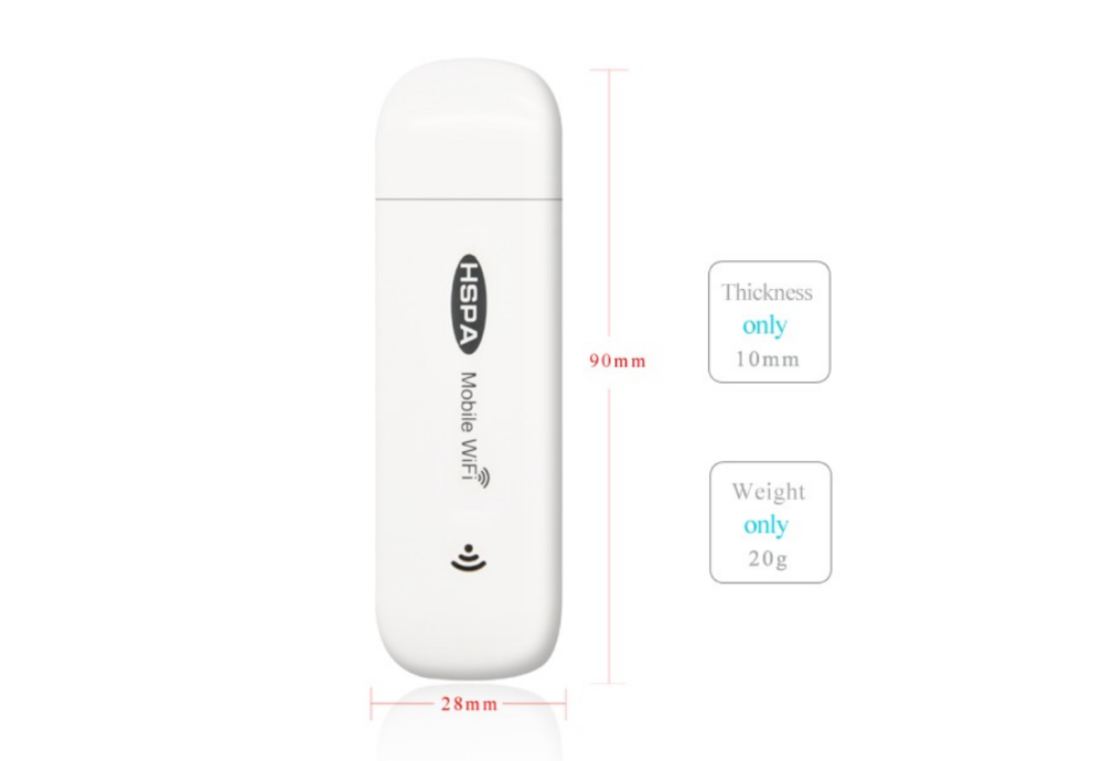 KuWfi 3G Wifi Modem Mini Router Dongle HSPA USB Wireless Router 7.2Mbps Mobile Wifi Hotspot up to 5 Wifi Users