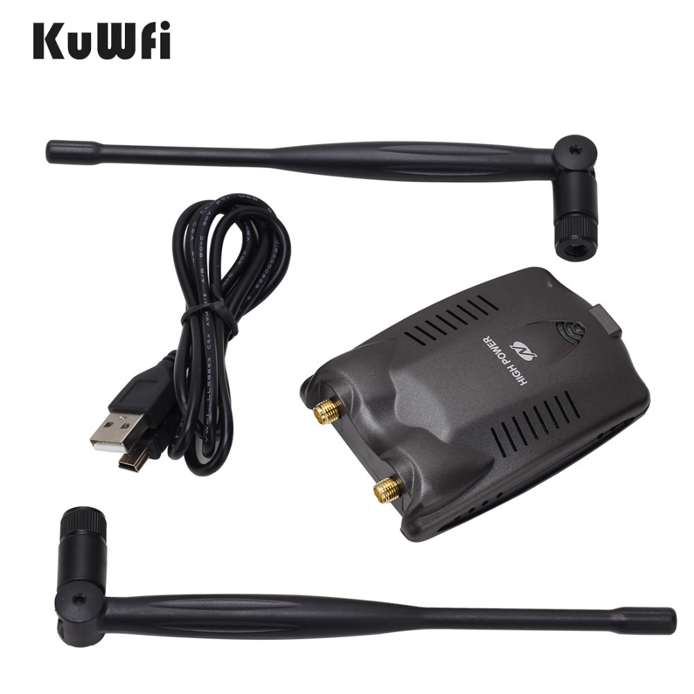 KuWFi Wireless USB Wifi Adapter 150Mbps USB Wifi Antenna RT8192 Increase Computer Signal Network Card With 2*7dBi Antenna