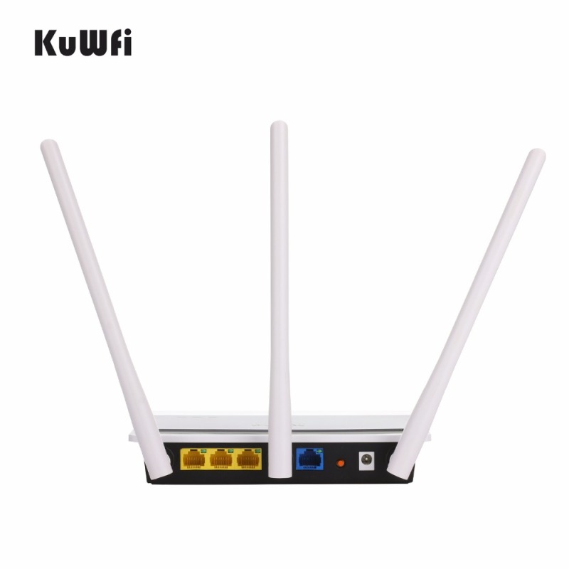 KuWFi 300Mbps Wireless Router 2.4Ghz Wifi Repeater Wifi Extender Client AP Bridge With 3Pcs Antennas Strong Wifi Signal