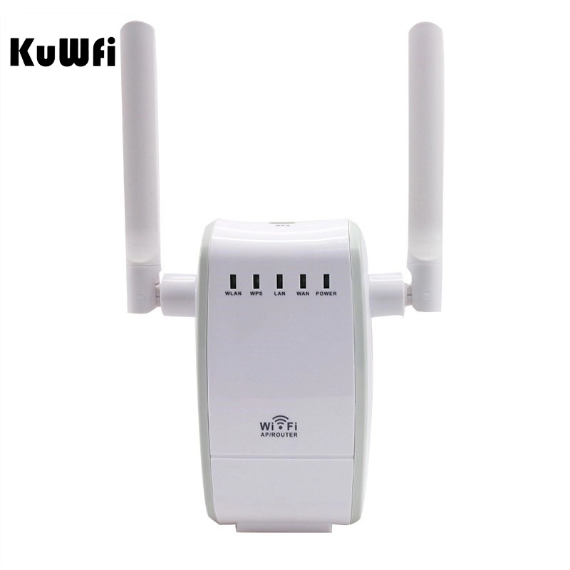 300Mbps Mini Wireless Wifi Signal Booster Repeater with 2 RJ45 Port Dual Antenna With AP Repeater Router Client Bridge Modes