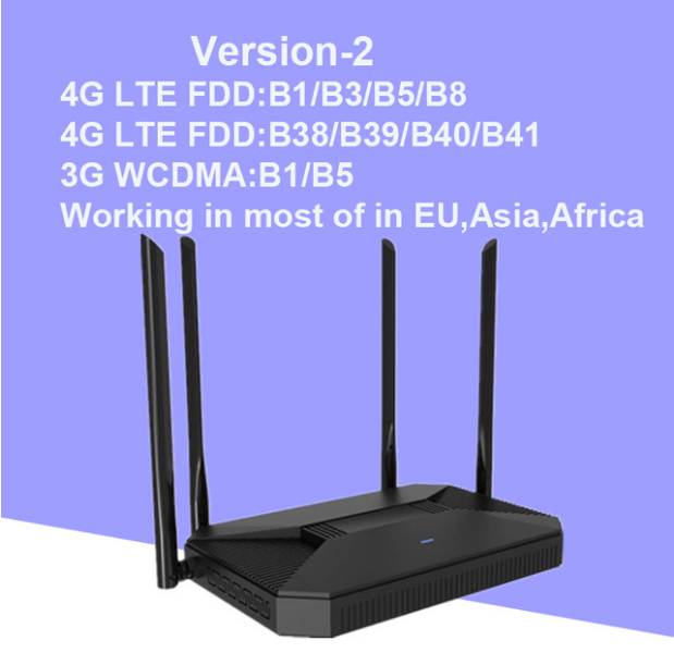 KuWFi NEW 4G Router CAT4 150Mbps Indoor Home Wireless CPE 4G Router Unlocked 3G/4G SIM Wifi Router Support 30 Users&RJ45 Port