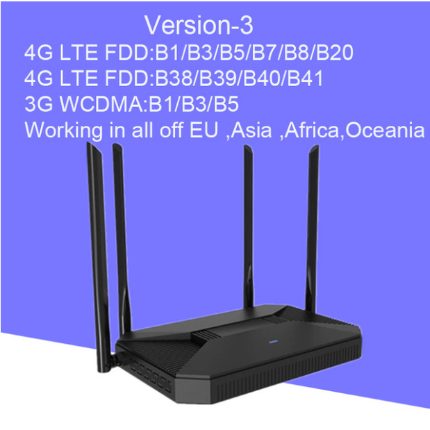 KuWFi NEW 4G Router CAT4 150Mbps Indoor Home Wireless CPE 4G Router Unlocked 3G/4G SIM Wifi Router Support 30 Users&RJ45 Port