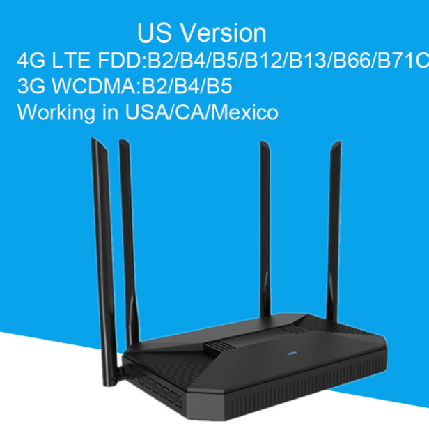 KuWFi NEW 4G Router CAT4 150Mbps Indoor Home Wireless CPE 4G Router Unlocked 3G/4G SIM Wifi Router Support 30 Users&RJ45 Port