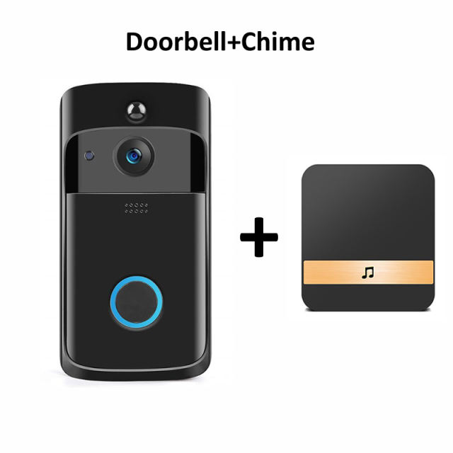 kuwfi  Smart Doorbell Camera Wifi Wireless Call Intercom Video-Eye for Apartments Door Bell Ring for Phone Home Security Cameras