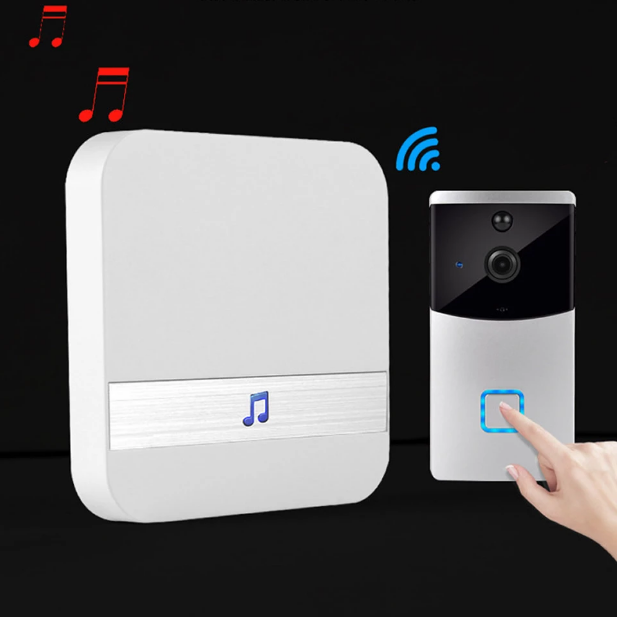 Wireless Wifi Smart Video Doorbell 433MHz Chime Music Receiver Home Security Indoor Intercom Door Bell Receiver 10-110dB Sounds