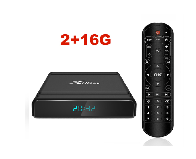 X96AIR Android 9.0 Mini TV BOX Amlogic S905X3 Quad Core 2.4G/5G Wifi Voice Control 8K HDR Media Player Smart Set Top Box X96air