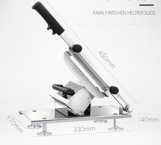 Kitchen Tools Meat Slicing Machine Alloy+Stainless Steel Household Manual Thickness Adjustable Meat and Vegetables Slicer Gadget