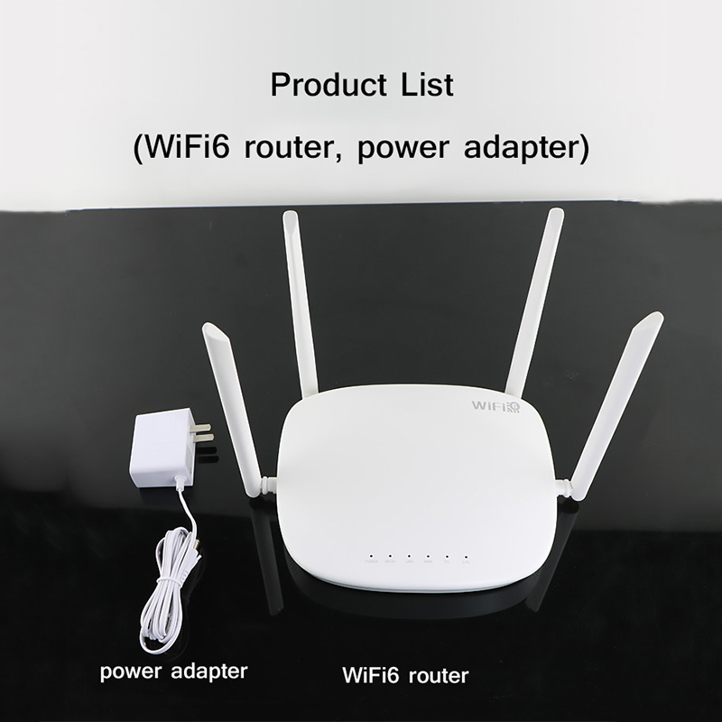 1800Mbps Wifi6 Router Gigabit Security Encryption Wifi External Signal Amplifier Dual Band Mesh Network Repeater for Home Office