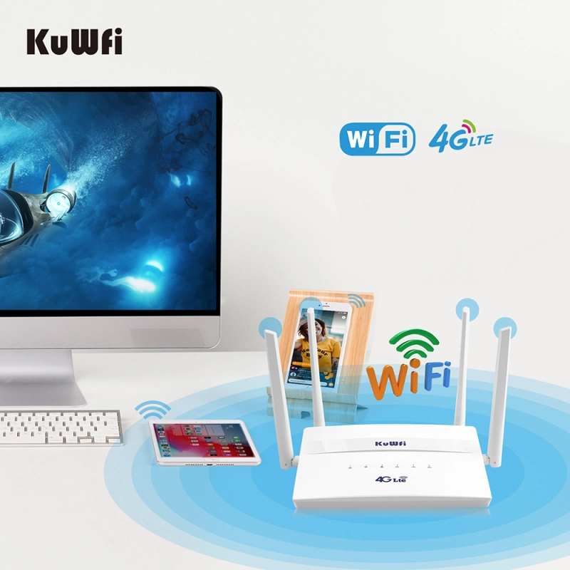 KuWFi – routeur industriel 300Mbps CAT4 4G CPE, extension de Signal Wifi  puissant, Support de 32 utilisateurs de Wifi avec fente pour carte Sim -  AliExpress