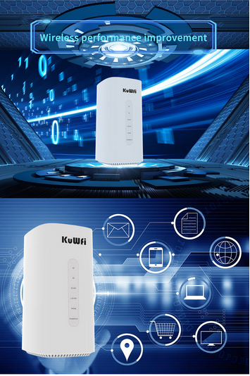 Unlocked KuWFi 5G CPE Router 5G& LTE-A Coverage 802.11ax 2.5Gbps High Rate Gigabit Wi-Fi 6 Worldwide AX3600 4G WiFi Router