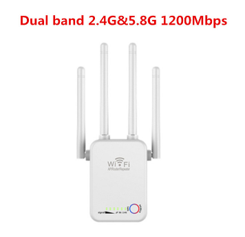 Repetidor de sinal wi-fi, 1200mbps, 300mbps, extensor de longo alcance, amplificador de sinal 2.4g, 5 ghz Repetidor de sinal wi-fi, 1200mbps, 300mbps,