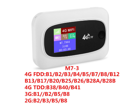 Kuwfi móvel 4g wifi roteador móvel wifi hotspot viagem roteador partn4g roteadores sim sem fio com sd e cartão sim solt